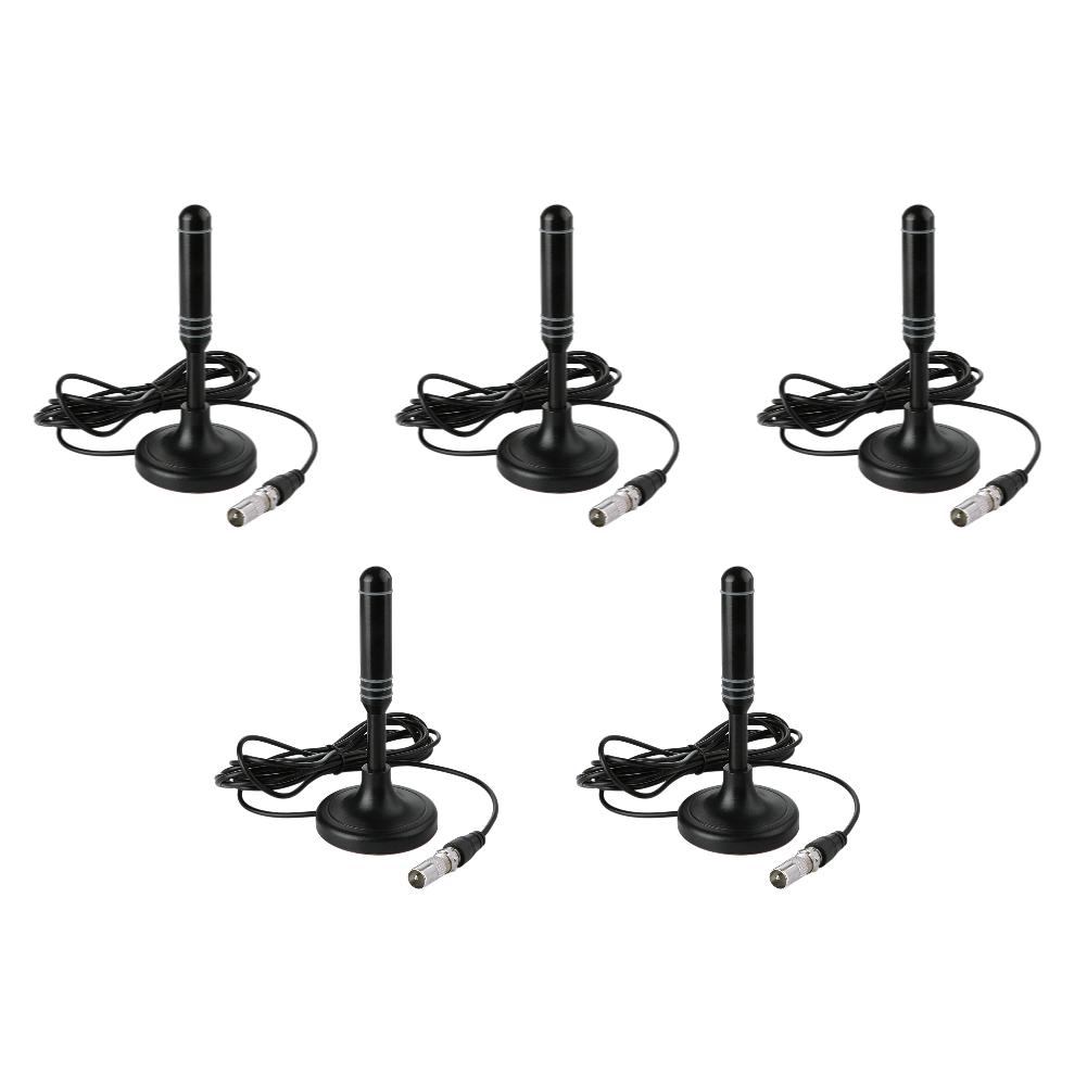 5-1pc TV Antenna 10m/5m/3m Coax Cable Digital TV Antenna DVB-T DVB-T2 DAB Indoor Outdoor Digital HD Freeview Aerial for Smart TV