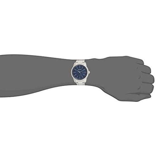 SEIKO wristwatch quartz SNE525P1 SOLAR blue silver mens overseas model
