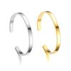 Stainless Steel Opening Bangle Women Men Colorful Minimalist Bracelet Jewelry Accessories