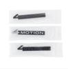 3D Metal Black 4 Motion  Letters Car Rear Trunk Emblem Badge Decal For VW Tayron Golf MK4 5 Tiguan 4motion Sticker Accessories zd0