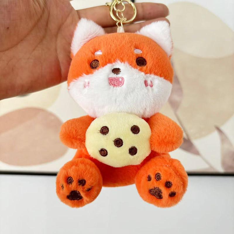 Adorable Plush Bear Keychain Soft Toy Couple Gifts For Kids Customizable 12cm