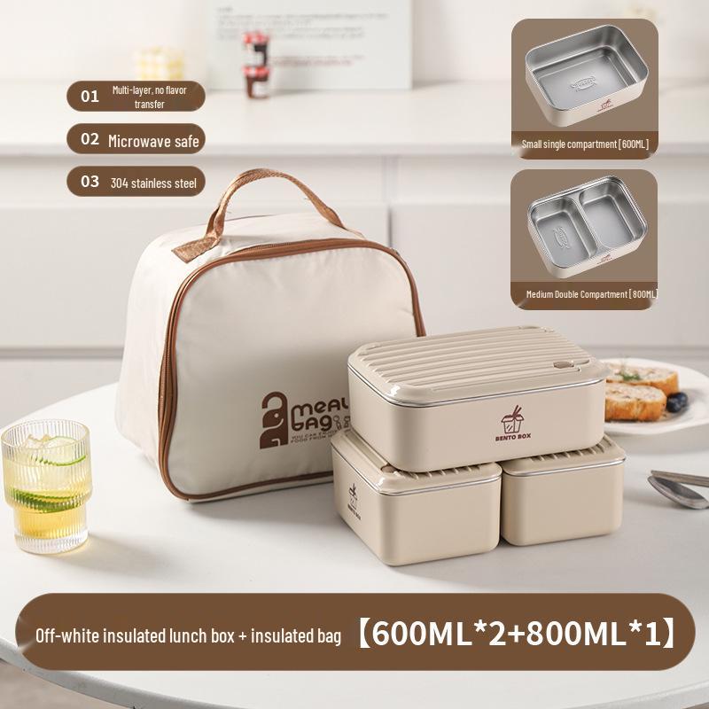 Large Capacity Microwaveable Stainless Steel Bento Lunch Box with Free Shipping