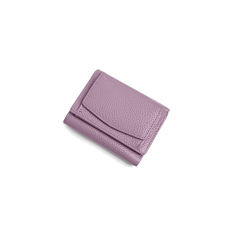 

[PORRASSO] wallet ladies girl mini wallet cowhide trifold wallet tri-fold wallet Fashionable cute Popularity lightweight thin partition coin purse