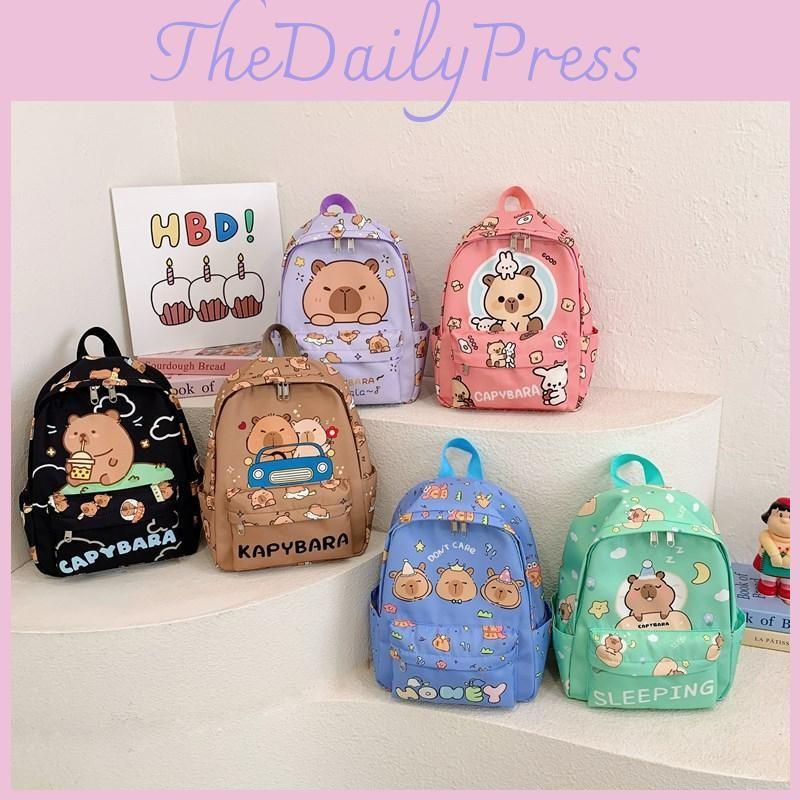 Playful And Durable Kids Cartoon Backpack With Soft Shoulder Straps For Use School