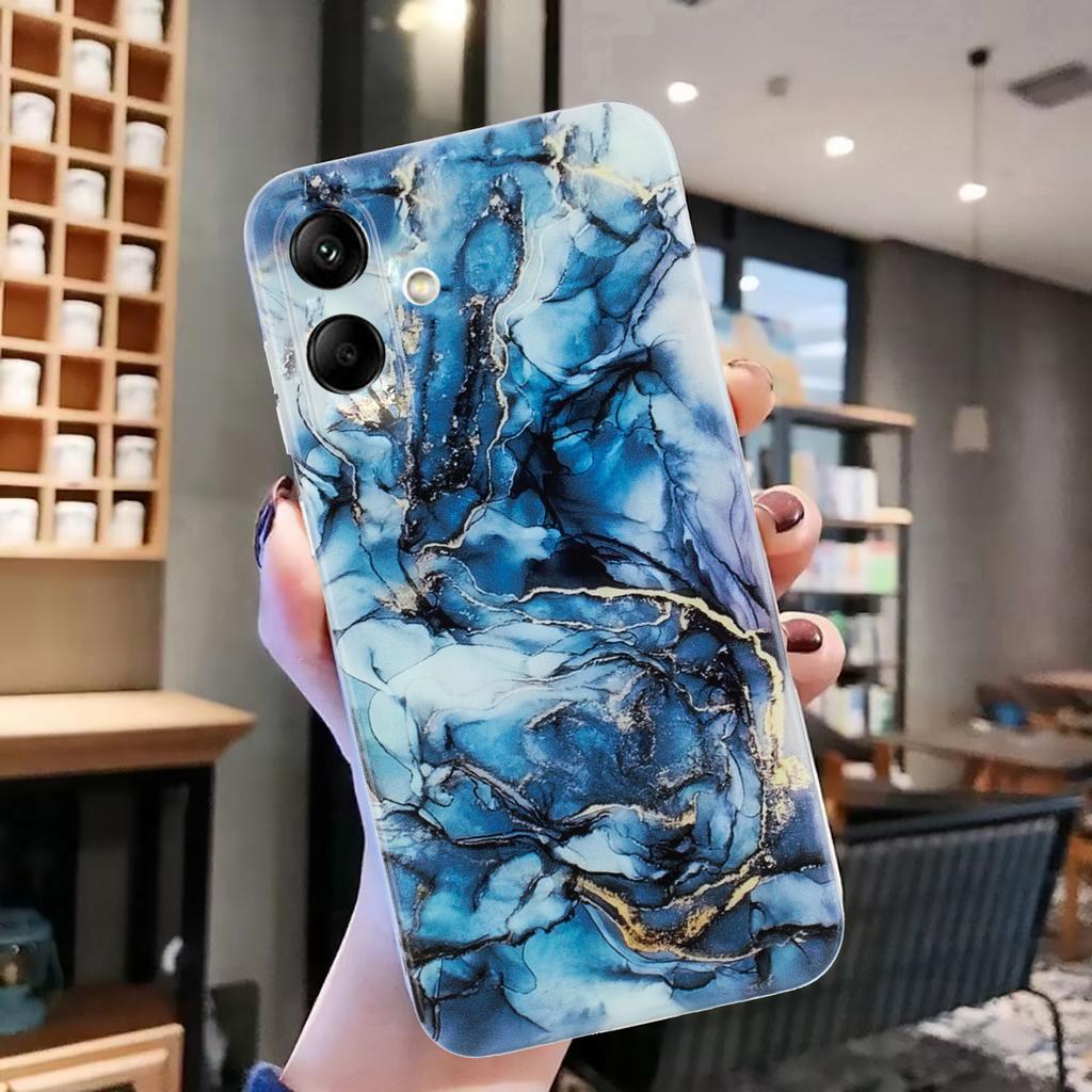 For Samsung Galaxy A07 4G Case Marble Pattern Painted TPU Phone Back Cover