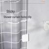 Multifunctional Shower Curtain Clip: Seamless, Punch-Free Wall Hook