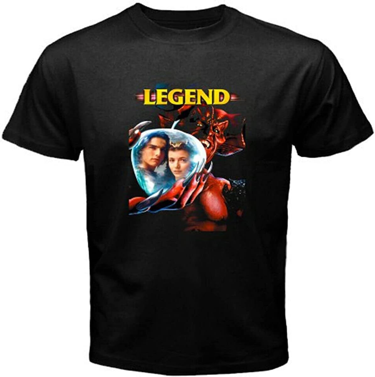 Legend Movie Logo Men s Black T-Shirt Black L