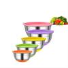 5pcs Mixing Bowls, Stainless Steel Nesting Bowls with Sealed Lids, Non-Slip Bottom, 1.5/2/2.5/3.5/4QT, Suitable for Food Storage