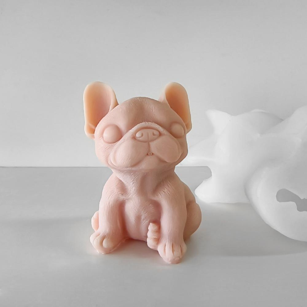 Animal Silicone Candle Mold DIY Anger Puppy Poodle Dog Labrador Retriever Gypsum Beeswax Mould Aromatherapy Candle Making Tool