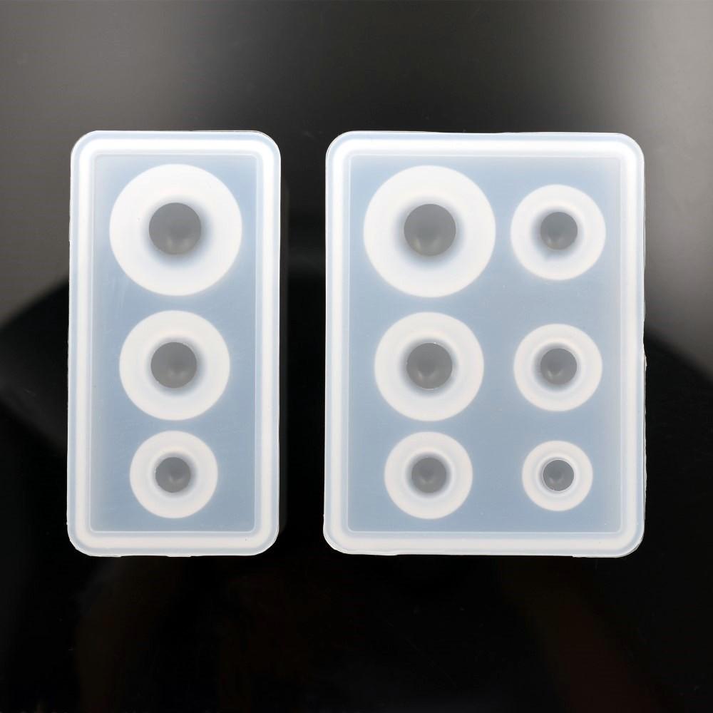 SNASAN Silicone Mold Ball Beads 9mm-25mm Epoxy Resin Silicone Mould DIY Handmade Craft Charms Jewelry Making Tool