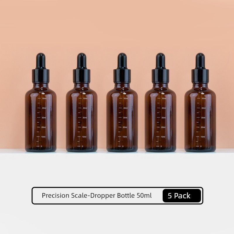 Scale Dropper Essential Oil Dark Brown Medical Storage Bottle