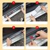 Car 4Pcs Car Door Sill Protector Stickers Carbon Fiber Door Sill Stickers For Mitsubishi Asx Lancer Outlander Pajero Ralliart