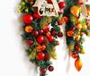 50CM Christmas Wreath & 2.7M Garland Set - Festive Door & Wall Decor