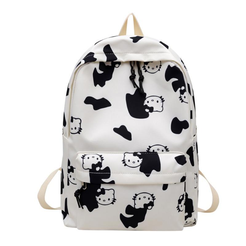 Summer Cat Cute Cartoon Girl Large Capacity Simple College Style Student Campus Backpack