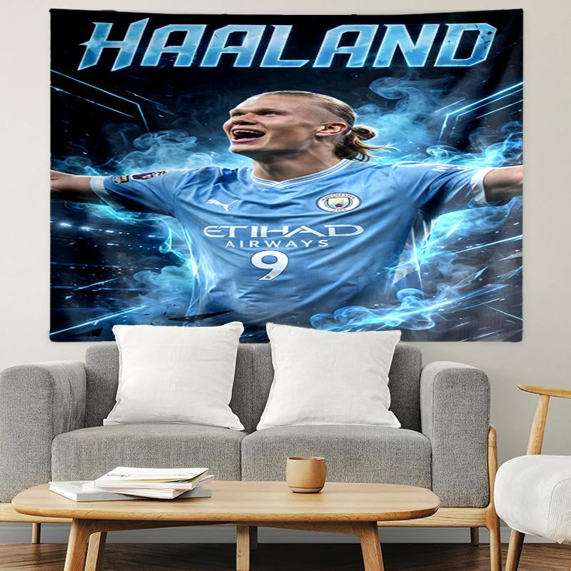 Haaland Tapestry, Wall Hanging Tapestry, Pattern Tapestry for Dorm Bedroom Living Room Wall Art Photography Backdrop