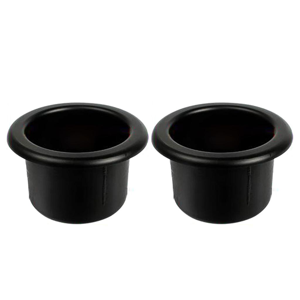 2pcs Cup Holder Insert Plastic Table Cup Holder Couch Cup Holder Insert Black Car Drinks Holder Insert for Sofa Couch