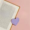 10 Pcs Bible Bookmarks Heart Shaped Page Markers PU Leather Bookmarks Simple Book Markers Creative Bookmarks for Reading