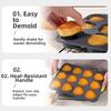 Non-stick Heart-Shaped Baking Mold 12-Cavity Chocolate Mold Silicone Cake Mold  Brownies Making