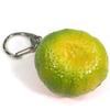 Food replica Whole green mandarin orange that looks like you could eat it keychain (253OK)