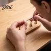 DIY Nail Art Tool Practice Stand with Wooden Base, Magnetic Press-on Holder Acrylic Display for Painting Nails, False Home Salon Manicure