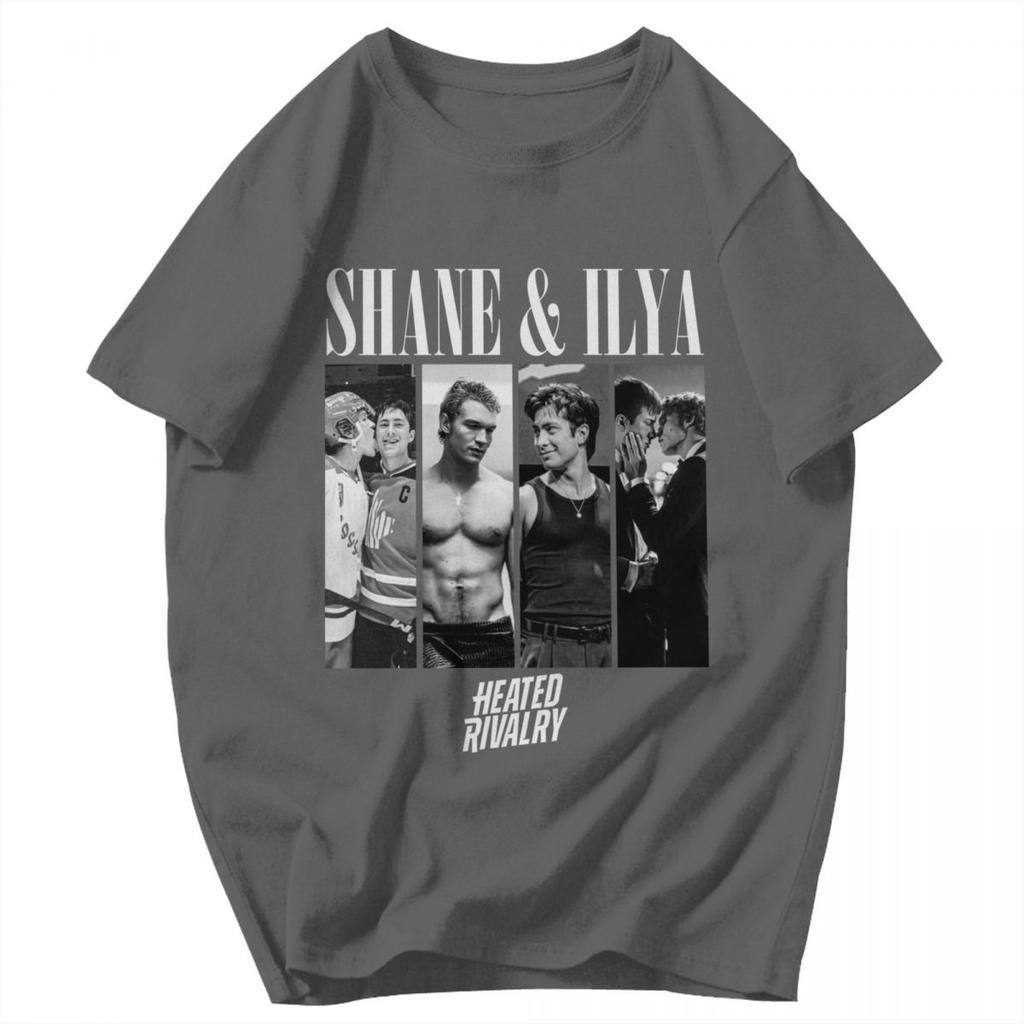 Men T Shirt Shane And Ilya Heated Rivalry Gifts Y2K Graphic Anime Unisex Clothing T Shirts