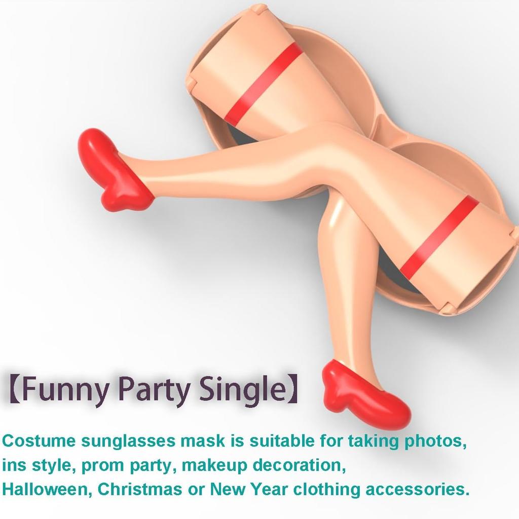 Crazy Party Glasses-SEXY SHADES: Funny Sunglasses For Party - Dazzling Leg And Hip Designs Stand Out!