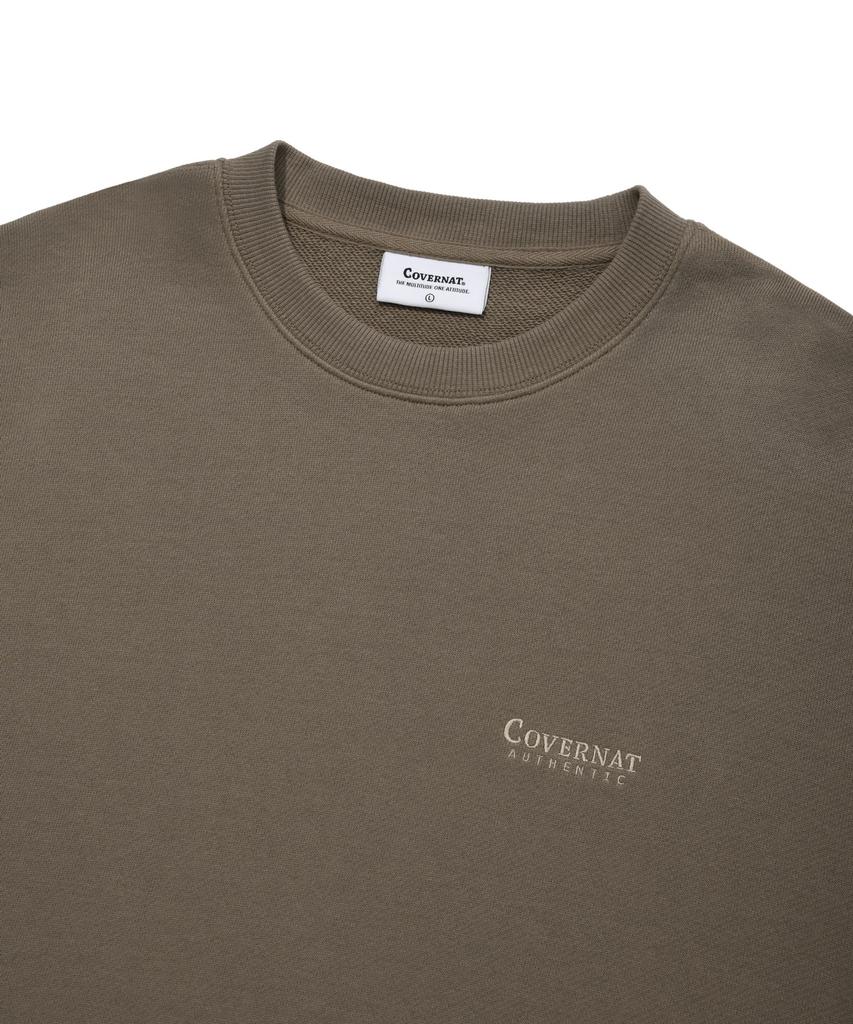 COVERNAT Small Authentic Logo Sweatshirt Olive