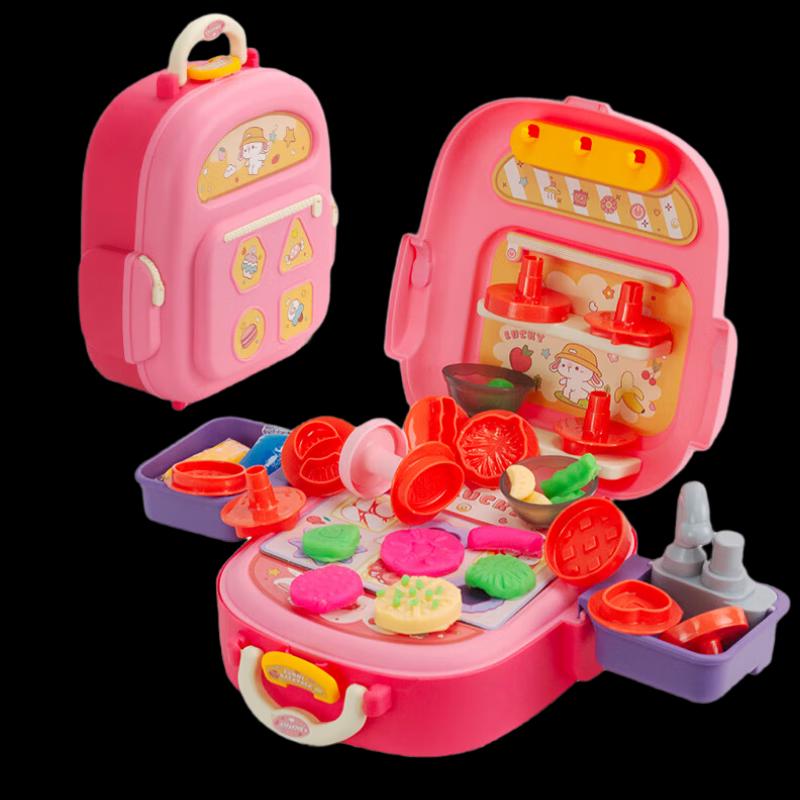 Kids 2-in-1 Play Clay Backpack Toy
