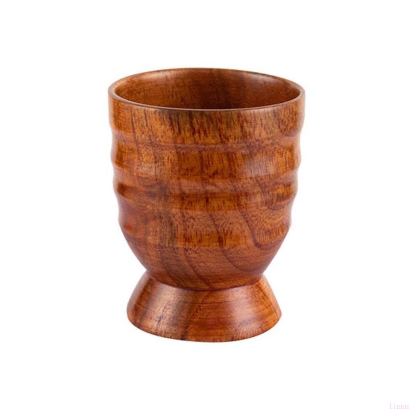 Japanese for Creative Wooden Cup Household Solid Cups Belly Cups Tea Cup Wooden Sake Cup Tableware Material