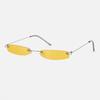 Small Sunglasses Women Men Brand Designer Rimless Narrow Eyewear Luxury Trending Alloy Sun Glasses Streetwear Selfie Artifact