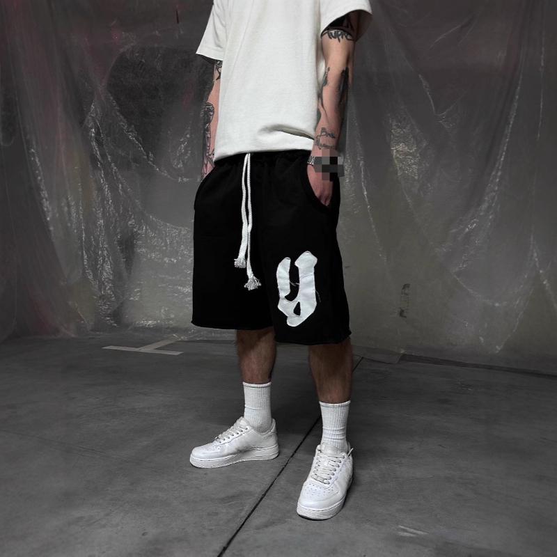 European and American street Y2K hip-hop street casual wide leg shorts
