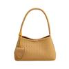 Woven Texture Shoulder Bag with Braided Handle and Soft Structure Elegant Style for Daily Wear