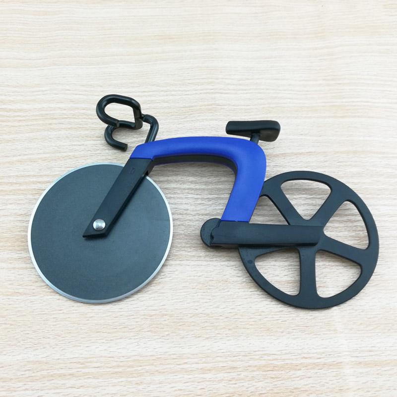 Bicycle Pizza Cutter Wheel Stainless Steel Plastic Bike Roller Pizza Chopper Slicer Kitchen Gadget