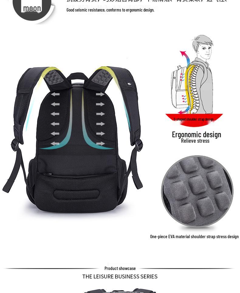 Unisex Anti-Theft School & Laptop Backpack
