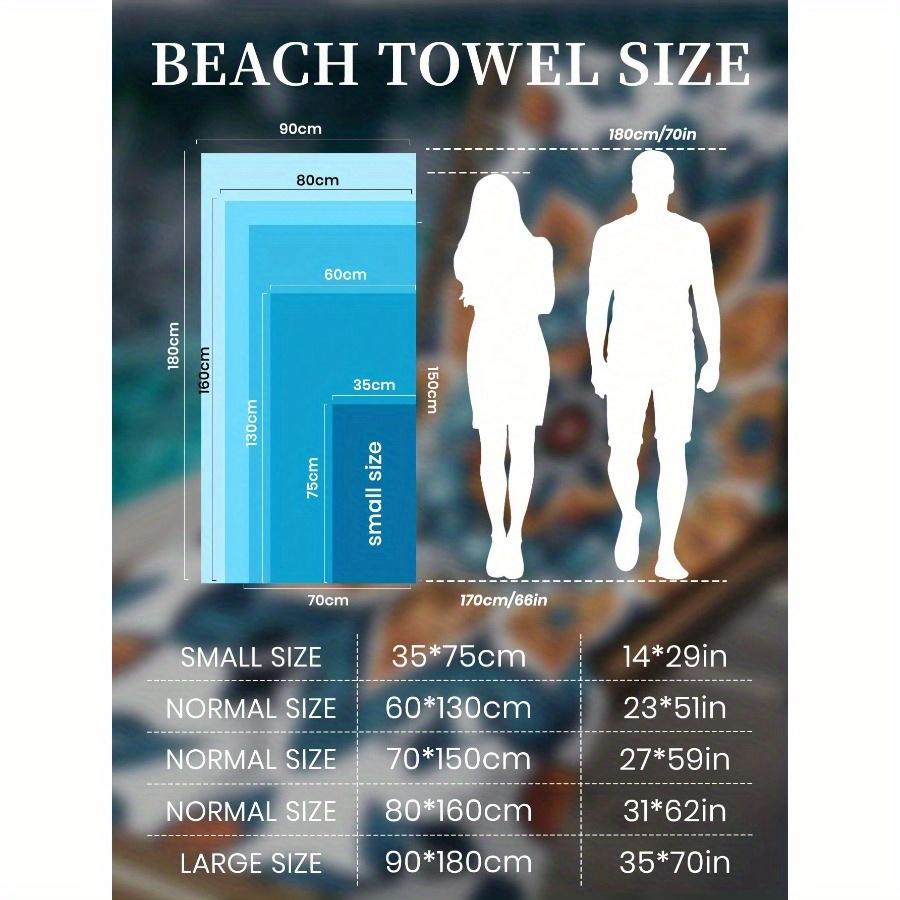 Printed Beach Towel, Pink Cherry Blossoms Swim Towel, Bath Towel, Fashion Style Beach Towel, 150cm or Above Recommended