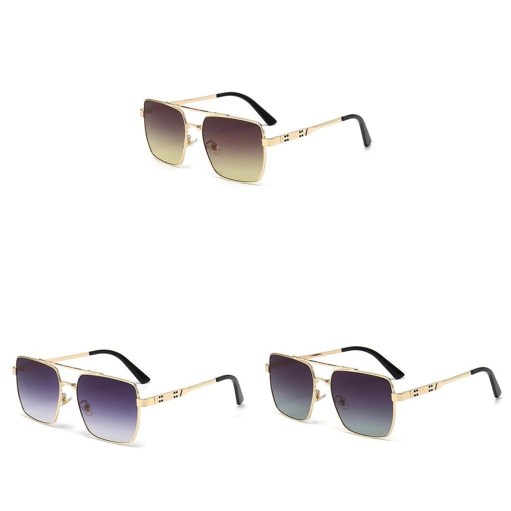 Men Stylish Metal Sunglasses Summer Sun Outdoor Uv Protection Driving Fishing