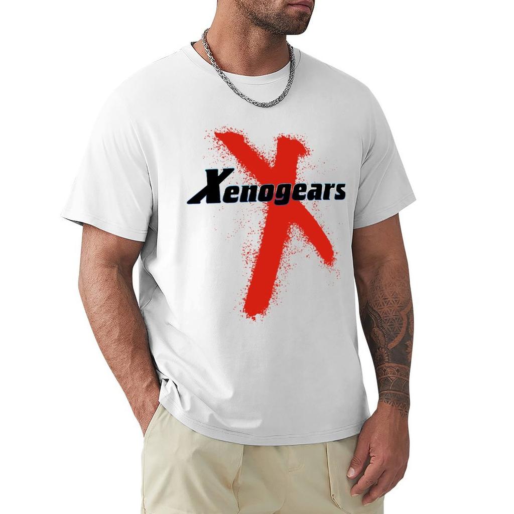 Xenogears T-Shirt Atmungsaktives Basic Baumwoll-T-Shirt