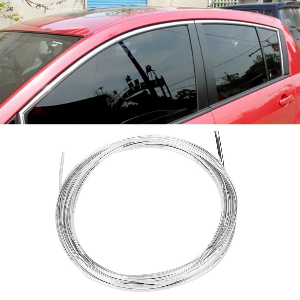 6 Meter Chrome Moulding Decorative Trim Strip Car Door Boot Edge Scratch Guard Protector Cover