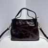 Torba typu crossbody z wierzchnią warstwą garbowanej roślinnie skóry bydlęcej, vintage, oryginalna, damska torba typu tote o pojemności