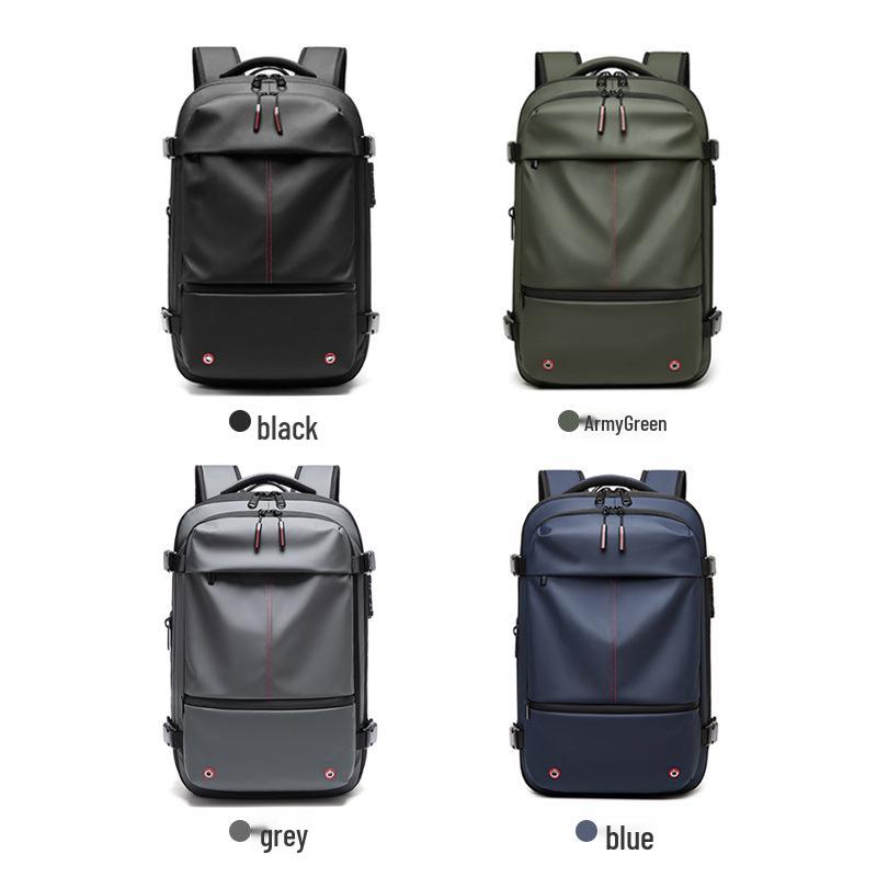 Zaino da Viaggio Premium per Laptop da Uomo - Compressione Sottovuoto a Un Clic, Design Business Casual per Uso Transfrontaliero