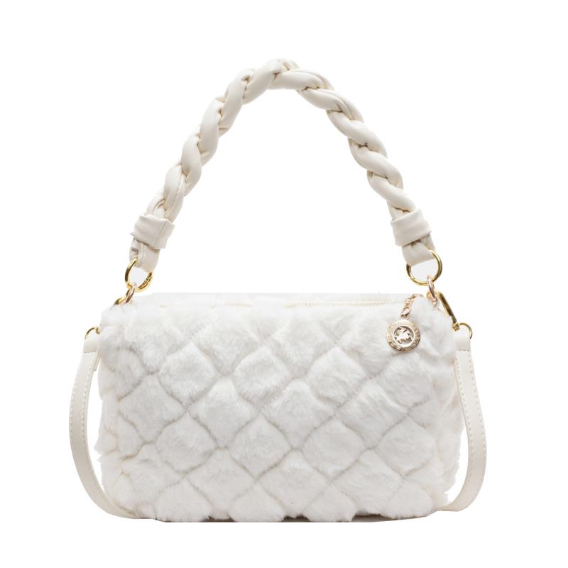 

Milk Cott Solid Color Zipper Casual Tote 2026 Winter Soft Trend Bags Simple High-capacity Commuting Fashi Women s Handbags бежевый