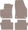 Beige Velour Floor Mats For: Opel Zafira B Minivan (2005-2014)