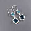 Apatite Gemstone 925 Sterling Silver Jewelry Handmade Drop/Dangle Earrings 1.80" EE-13-12