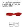 Cale huître - fackelmann - silicone - rouge - pratique - sécurisé