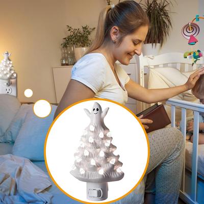 Ghost Plug In Night Light Halloween Night Light Plug In Decoration Nightlight For Kids Bedroom Home Kitchen Living Room Entrance
