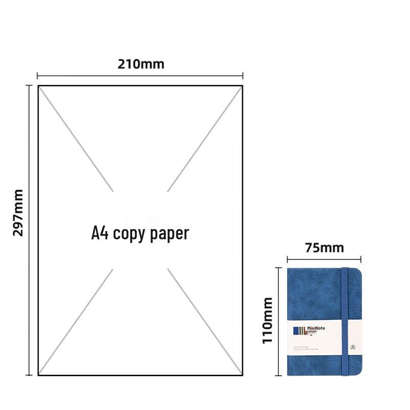 Deli A7 Mini Leather Pocket Notebook