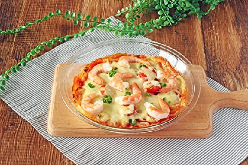 Iwaki Glas Basic Pie Form Set 950ml KSKC208209 Hitzebeständig (Groß & Klein, & 800 ml) (Satz 2)