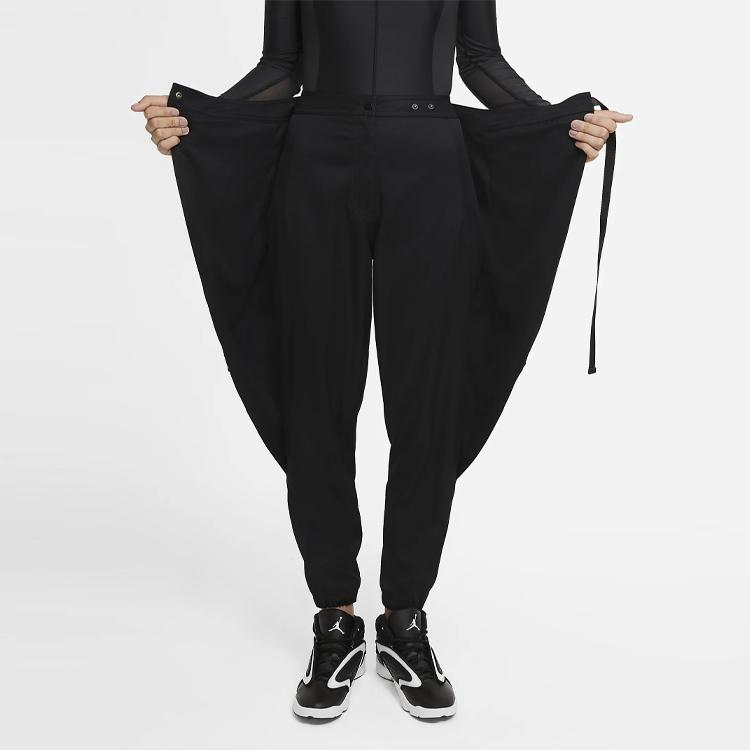 Jordan Wide Band Waist Tapered Joggers Women Bottoms Black DA1528-010