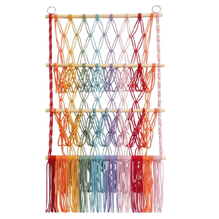 Versatile 3 Layer Toy Storage Net Shelf Stuffed Animal Storage Hammock for Kids