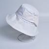 Color Solid Butterfly Tie Beach Cap Wide Brim Outdoor Breathable Activities